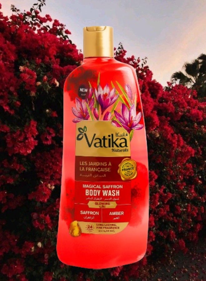 VATIKA 7 Pieces Vatika French Gardens Enchanting Saffron And Amber Body Wash 500ML - Image 2